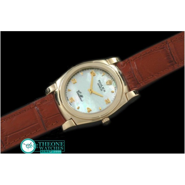 Rolex - Cellini YG/LE MOP White Numeral Swiss Quartz