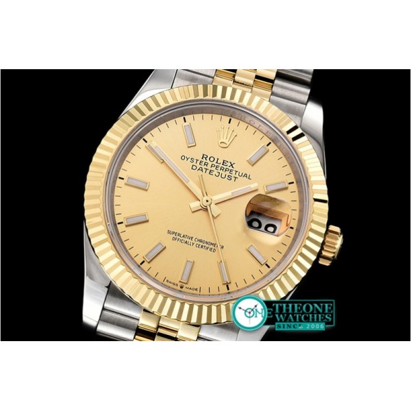 Rolex - DateJust 36mm Jub Flt YG/SS Gold/Stick BP A2813