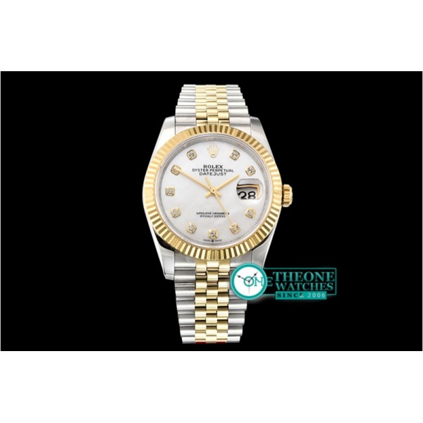 Rolex - DateJust 36mm Jub Flt YG/SS White MOP/Diams BP A2813