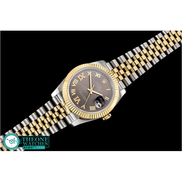 Rolex - DateJust 36mm Jub Flt YG/SS Grey/Rmn Dm BP A2813