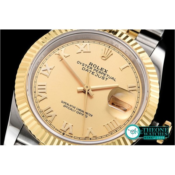 Rolex - DateJust 36mm Jub Flt YG/SS Gold/Rmn BP A2813