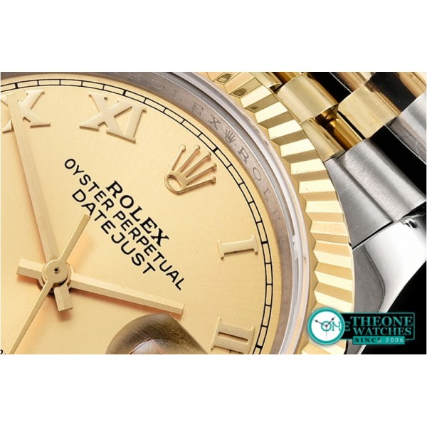 Rolex - DateJust 36mm Jub Flt YG/SS Gold/Rmn BP A2813