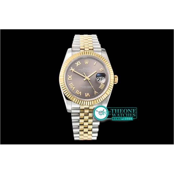 Rolex - DateJust 36mm Jub Flt YG/SS Grey/Rmn BP A2813