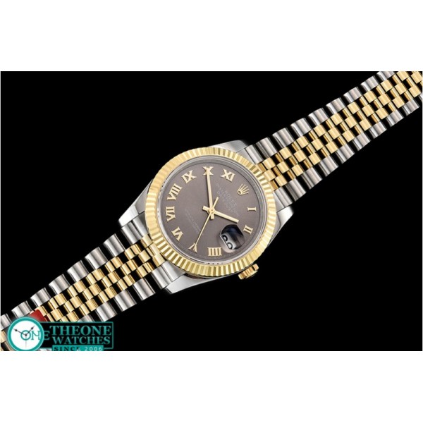 Rolex - DateJust 36mm Jub Flt YG/SS Grey/Rmn BP A2813