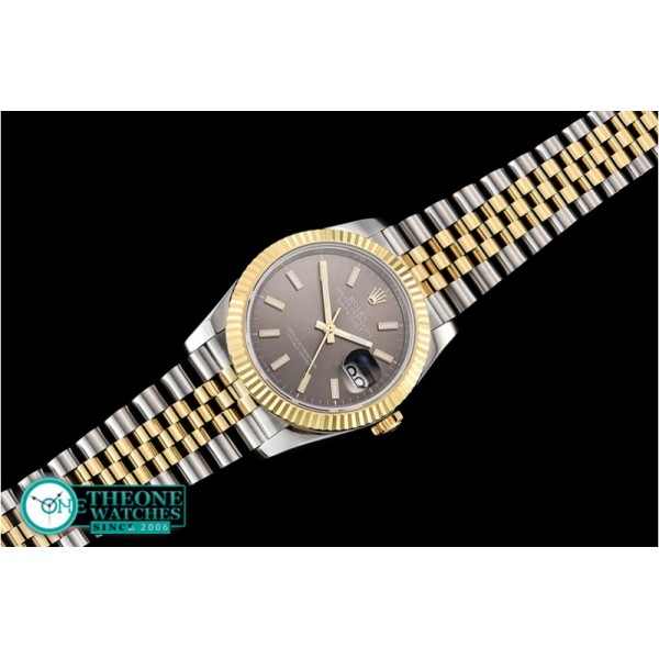 Rolex - DateJust 36mm Jub Flt YG/SS Grey/Stick BP A2813