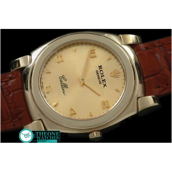 Rolex - Cellini YG/LE Gold Numeral Swiss Quartz