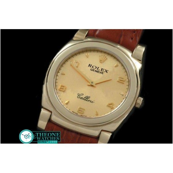 Rolex - Cellini YG/LE Gold Numeral Swiss Quartz