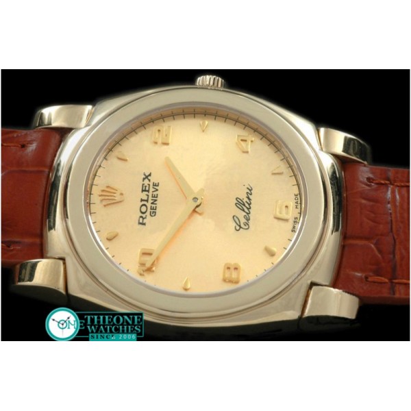 Rolex - Cellini YG/LE Gold Numeral Swiss Quartz