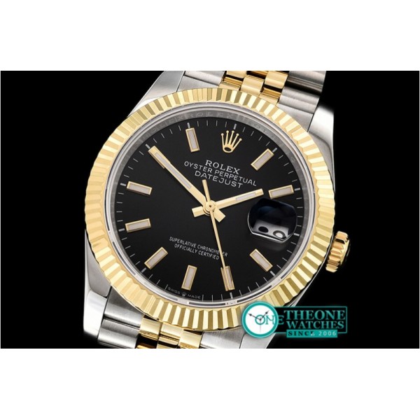 Rolex - DateJust 36mm Jub Flt YG/SS Black/Stick BP A2813