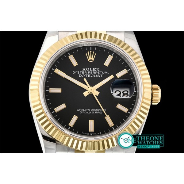 Rolex - DateJust 36mm Jub Flt YG/SS Black/Stick BP A2813