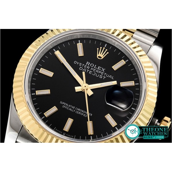 Rolex - DateJust 36mm Jub Flt YG/SS Black/Stick BP A2813