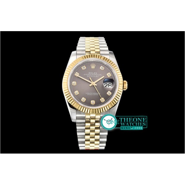 Rolex - DateJust 36mm Jub Flt YG/SS Grey/Diams BP A2813