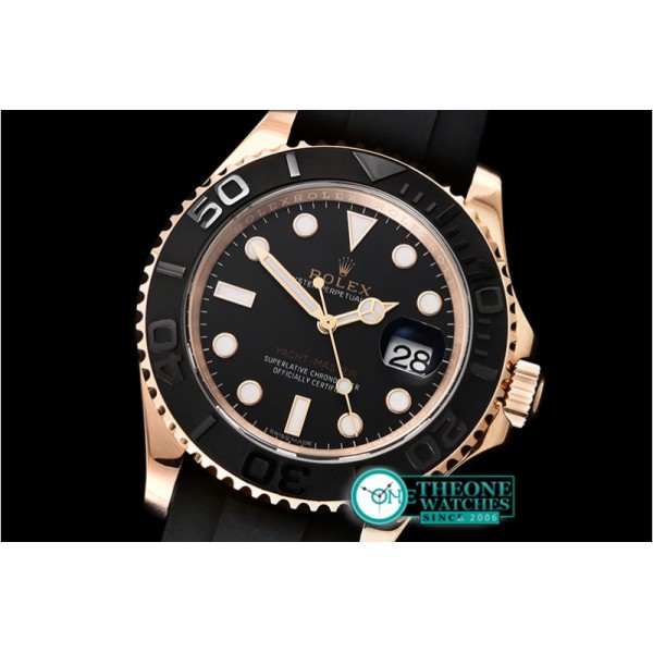 Rolex - YachtMaster 116655 40mm RG/RU Black ARF 1:1 Asia 2836