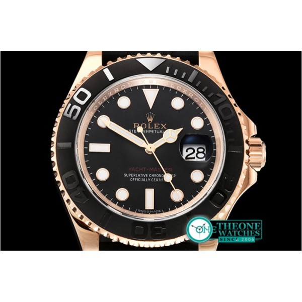 Rolex - YachtMaster 116655 40mm RG/RU Black ARF 1:1 Asia 2836