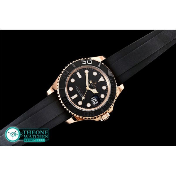 Rolex - YachtMaster 116655 40mm RG/RU Black ARF 1:1 Asia 2836