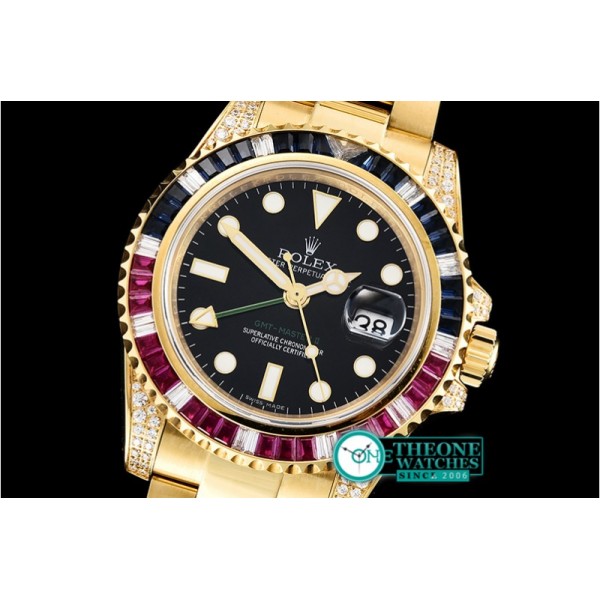 Rolex - GMT Master II Ref.116758 SARU YG/YG Black KSF A2836