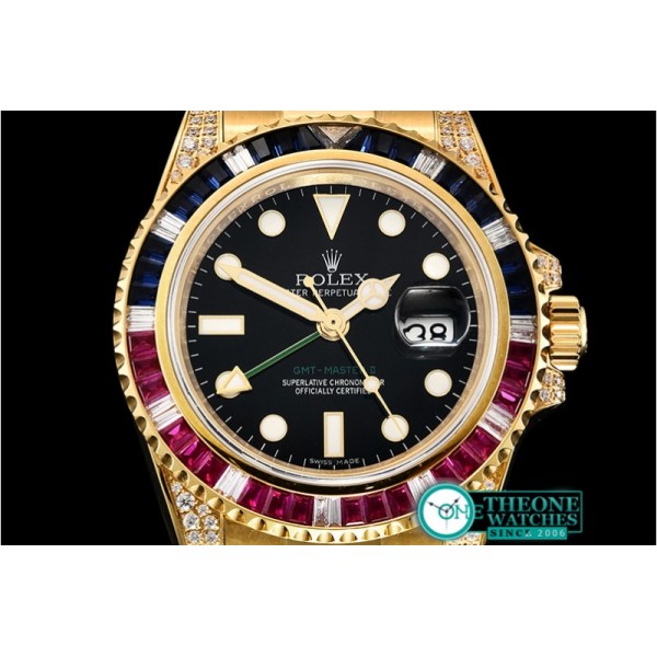 Rolex - GMT Master II Ref.116758 SARU YG/YG Black KSF A2836