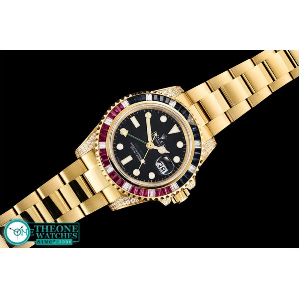 Rolex - GMT Master II Ref.116758 SARU YG/YG Black KSF A2836