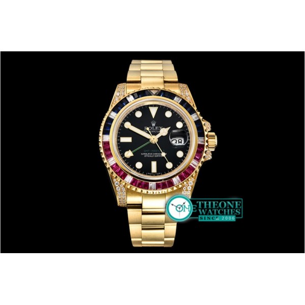 Rolex - GMT Master II Ref.116758 SARU YG/YG Black KSF A2836