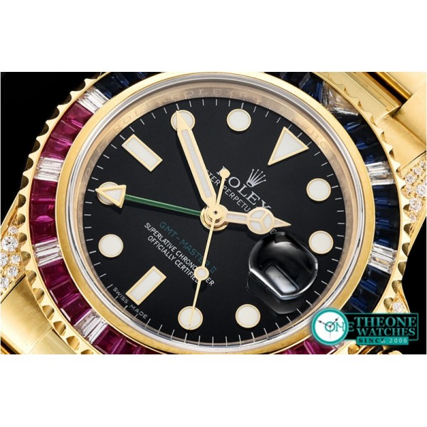 Rolex - GMT Master II Ref.116758 SARU YG/YG Black KSF A2836