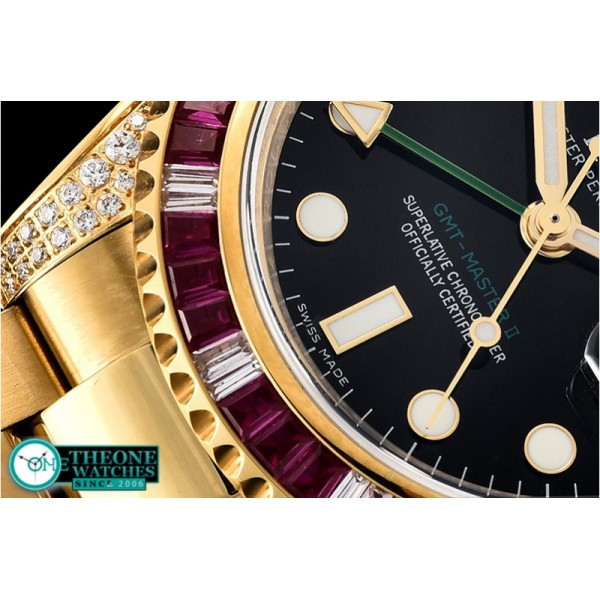 Rolex - GMT Master II Ref.116758 SARU YG/YG Black KSF A2836