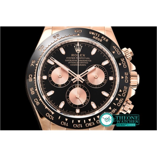 Rolex - Daytona 116515LN RG/RU Black/Rose ARF V2 A4130 Mod