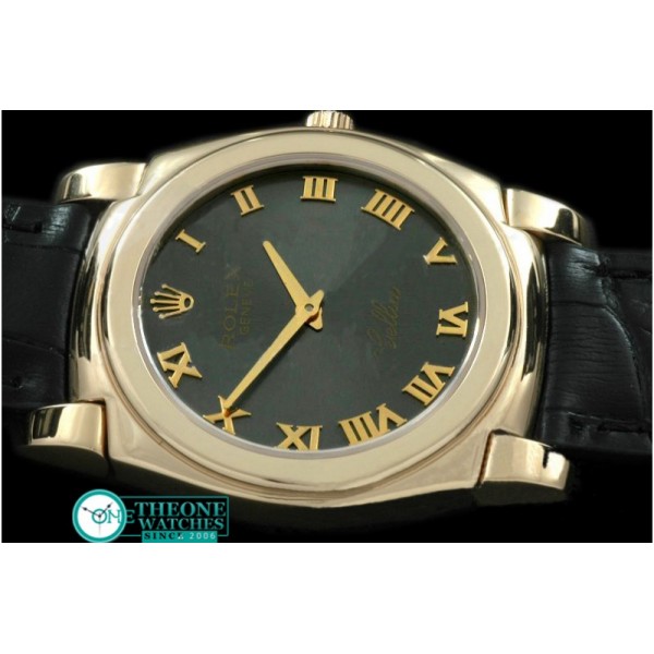 Rolex - Cellini YG/LE Grey Roman Swiss Quartz