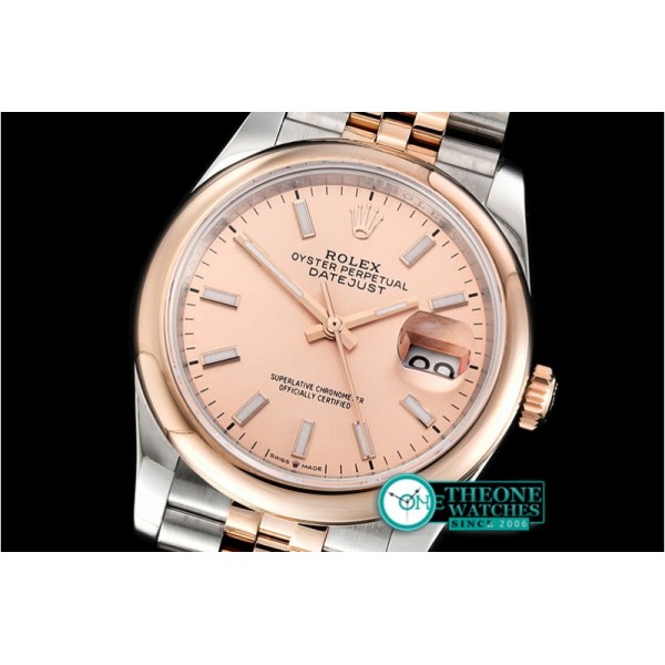 Rolex - DateJust 36mm Jub Dome RG/SS Rose/Stk BP A2813