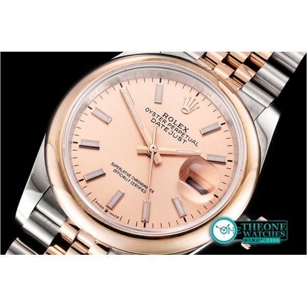 Rolex - DateJust 36mm Jub Dome RG/SS Rose/Stk BP A2813