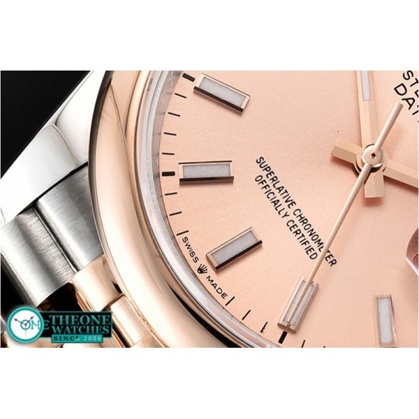 Rolex - DateJust 36mm Jub Dome RG/SS Rose/Stk BP A2813