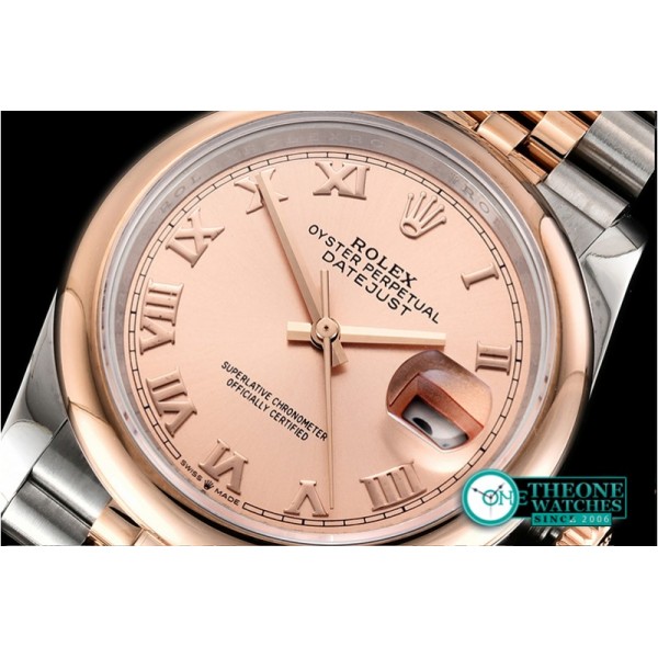 Rolex - DateJust 36mm Jub Dome RG/SS Rose/Rmn BP A2813