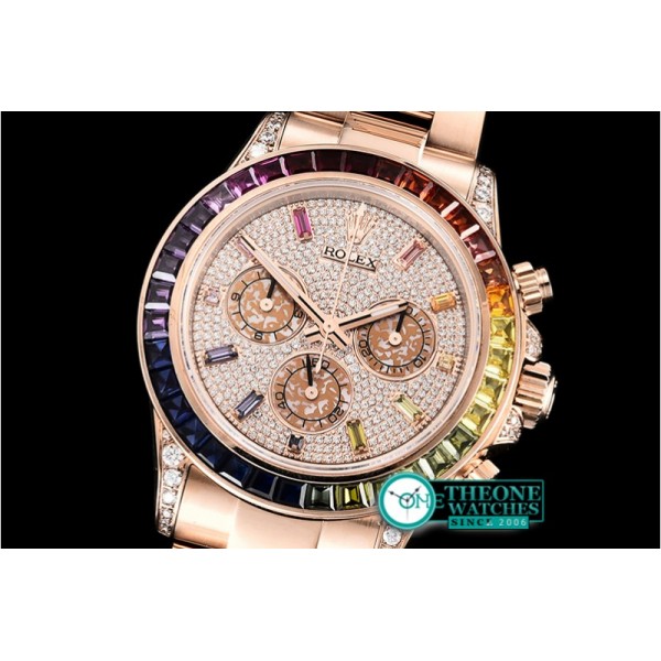 Rolex - Daytona 116595 RBOW RG/RG Diams PRF Asia 7750