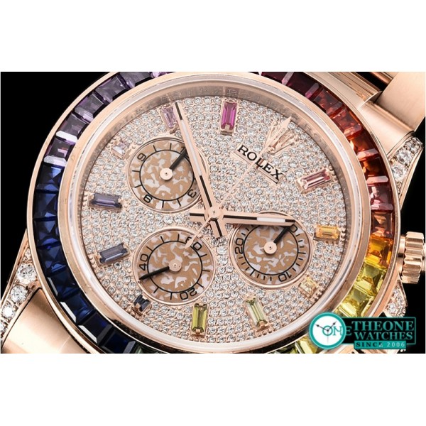 Rolex - Daytona 116595 RBOW RG/RG Diams PRF Asia 7750