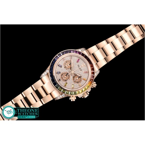 Rolex - Daytona 116595 RBOW RG/RG Diams PRF Asia 7750