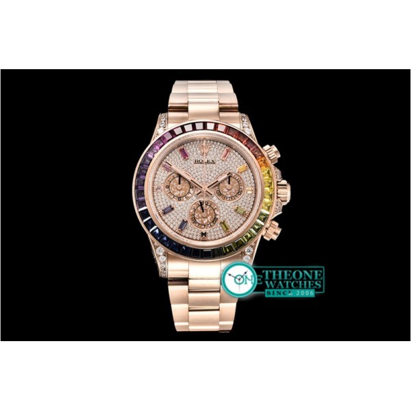 Rolex - Daytona 116595 RBOW RG/RG Diams PRF Asia 7750