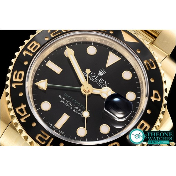 Rolex - GMT Master II 116718LN YG/YG Blk BP Asia 3186 CHS