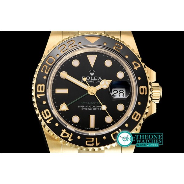 Rolex - GMT Master II 116718LN YG/YG Blk BP Asia 3186 CHS