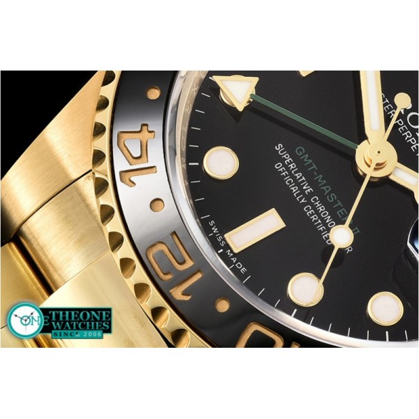 Rolex - GMT Master II 116718LN YG/YG Blk BP Asia 3186 CHS