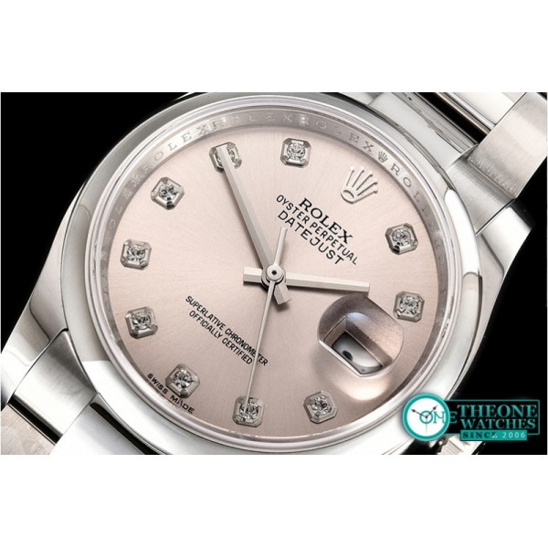 Rolex - DateJust 36mm Oyst Dm 904L SS/SS L.Gry/Diam GMF SA3135