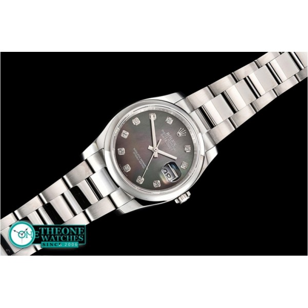 Rolex - DateJust 36mm Oyst Dm 904L SS/SS Blk MOP/D GMF SA3135