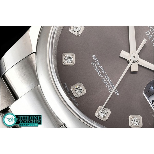 Rolex - DateJust 36mm Oyst Dm 904L SS/SS D.Gry/Diam GMF SA3135