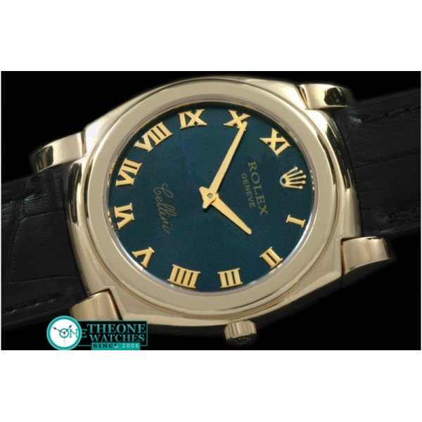 Rolex - Cellini YG/LE Blue Roman Swiss Quartz