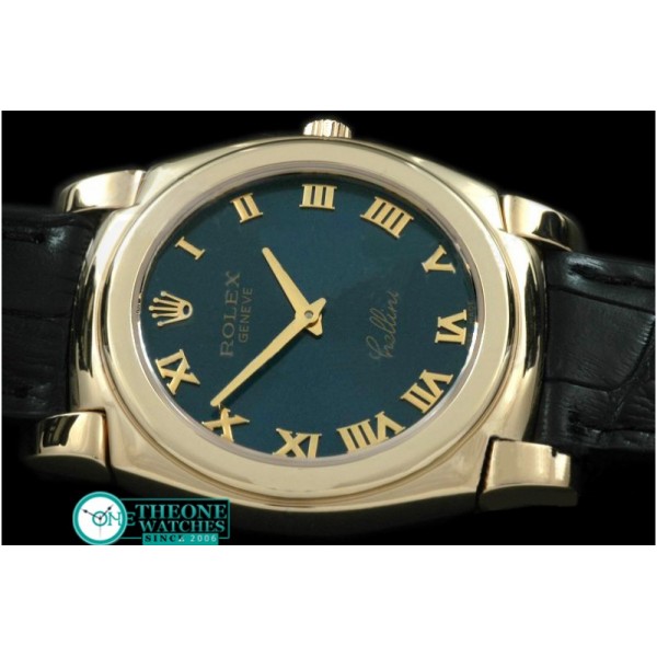 Rolex - Cellini YG/LE Blue Roman Swiss Quartz