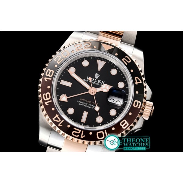 Rolex - GMT Master II 126711CHNR RG/SS Blk BP Asia 3186 CHS