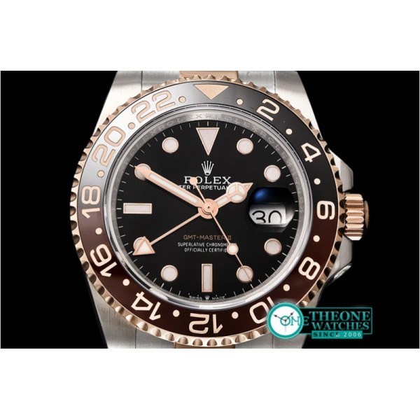 Rolex - GMT Master II 126711CHNR RG/SS Blk BP Asia 3186 CHS