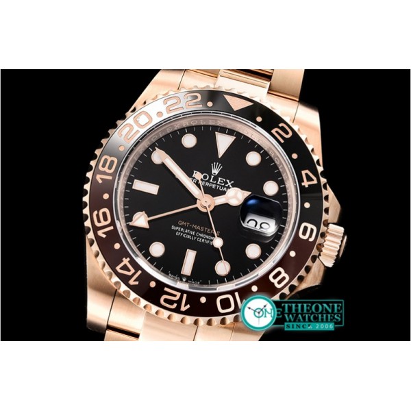 Rolex - GMT Master II 126715CHNR RG/RG Blk BP Asia 3186 CHS