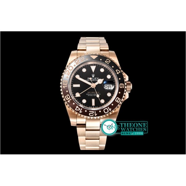 Rolex - GMT Master II 126715CHNR RG/RG Blk BP Asia 3186 CHS