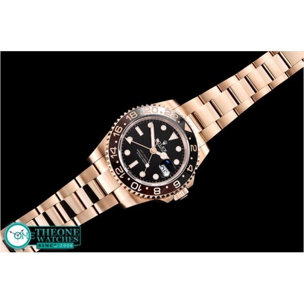 Rolex - GMT Master II 126715CHNR RG/RG Blk BP Asia 3186 CHS