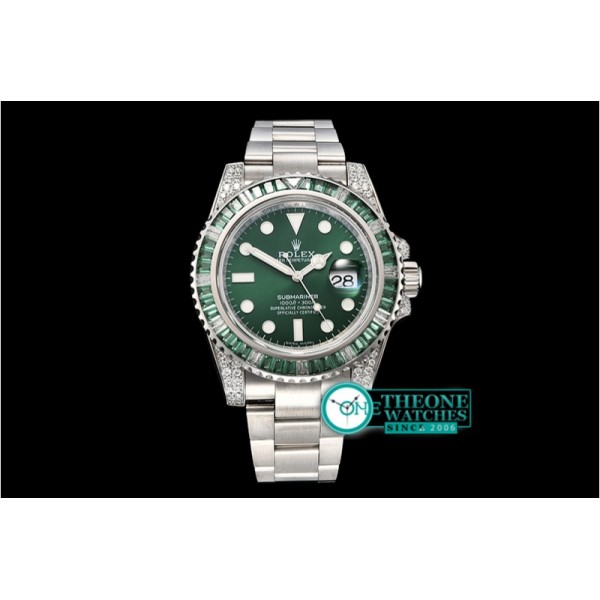 Rolex - Submariner 116610LV 904L SS/SS Diams V9 Noob SA3135