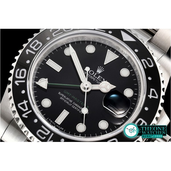 Rolex - GMT II 116710LN 904L SS/SS Blk GMF Asia 3186 CHS